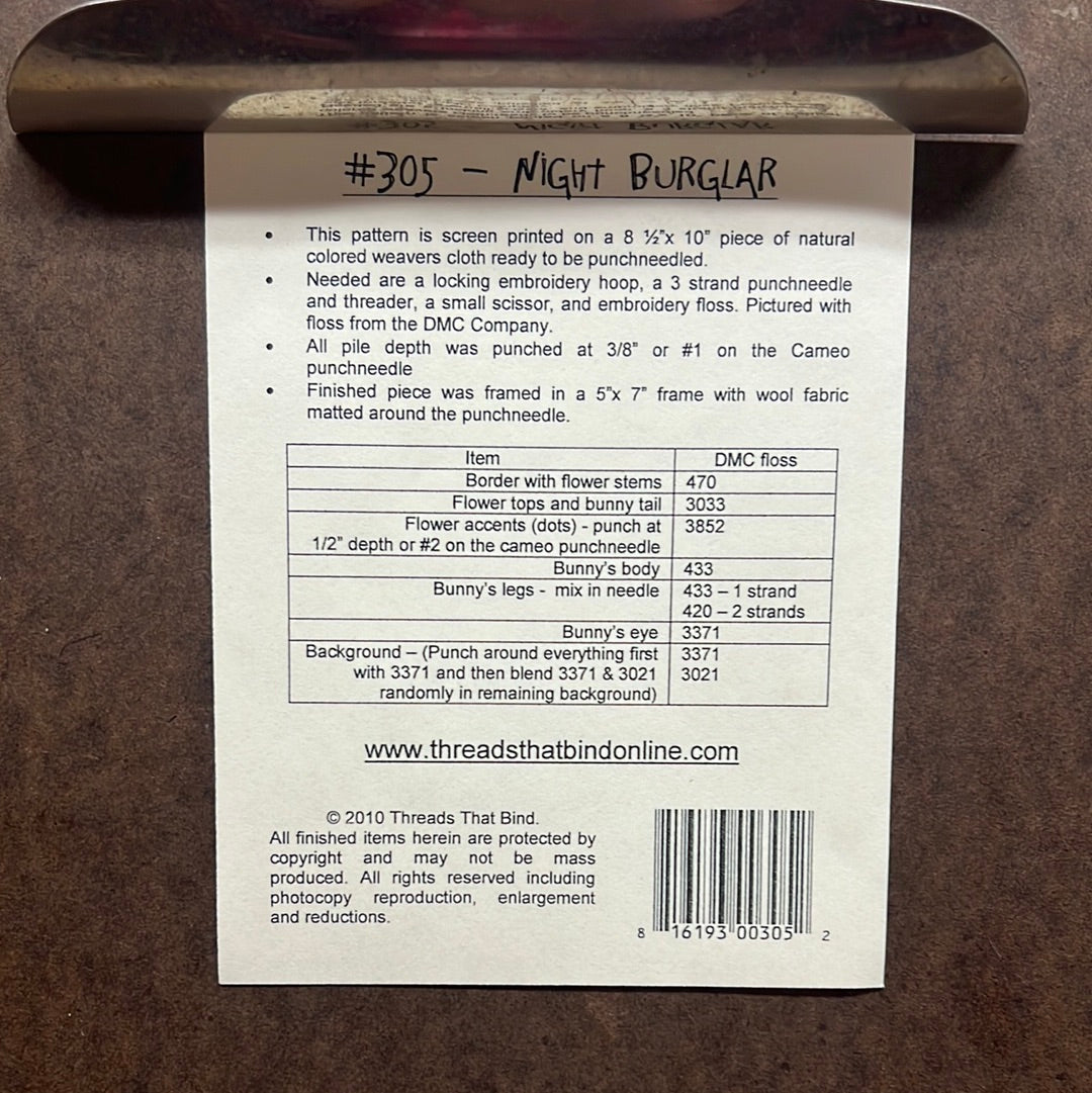 Pattern, NIGHT BURGLAR