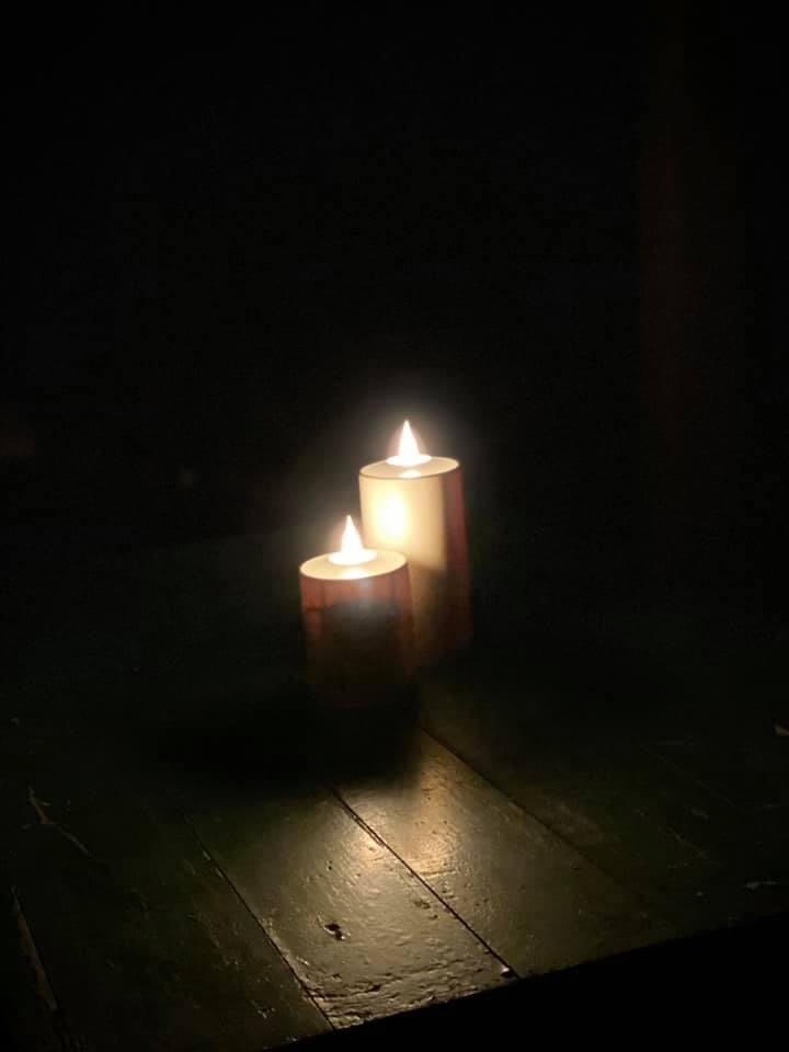 Weatherproof Outdoor Candle, Timer, 4”