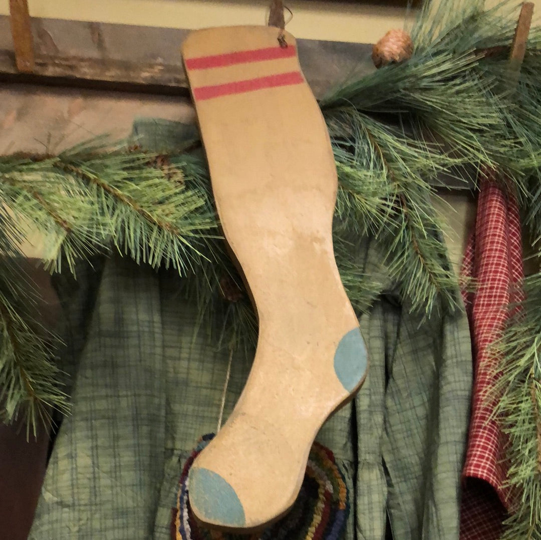 Wood Stocking , MUSTARD