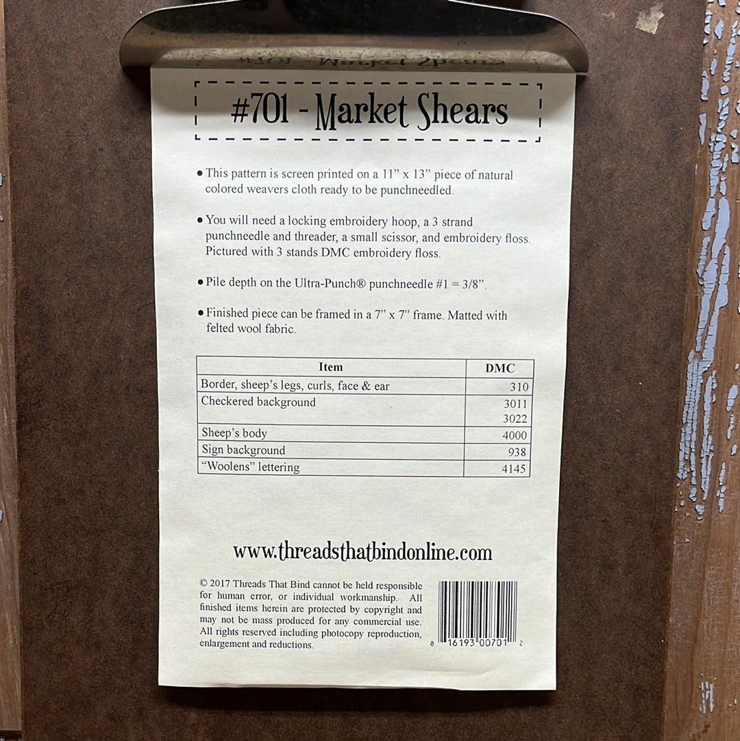 Pattern, MARKET SHEARS