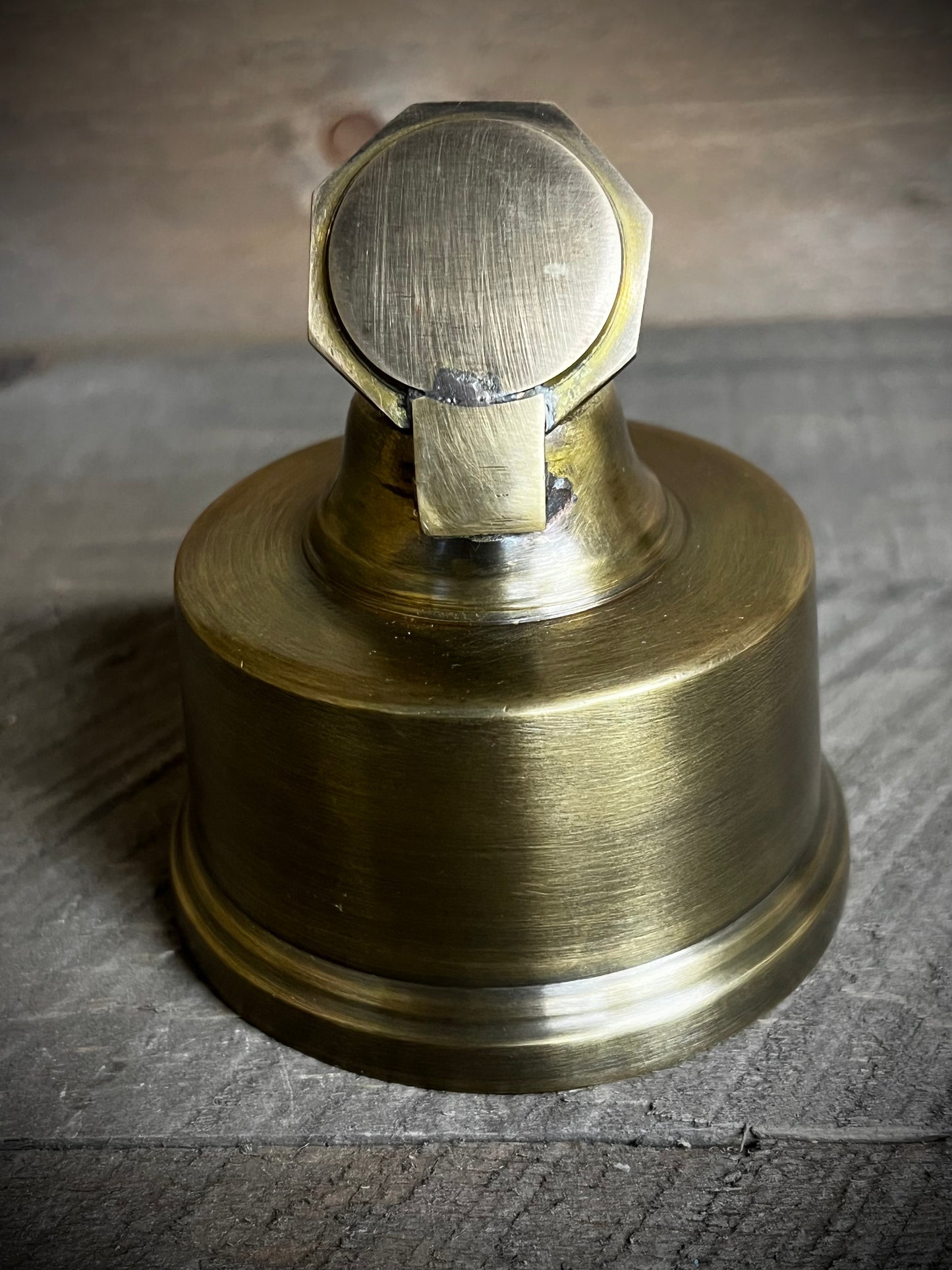 Inkwell, 3.25", ANTIQUE BRASS