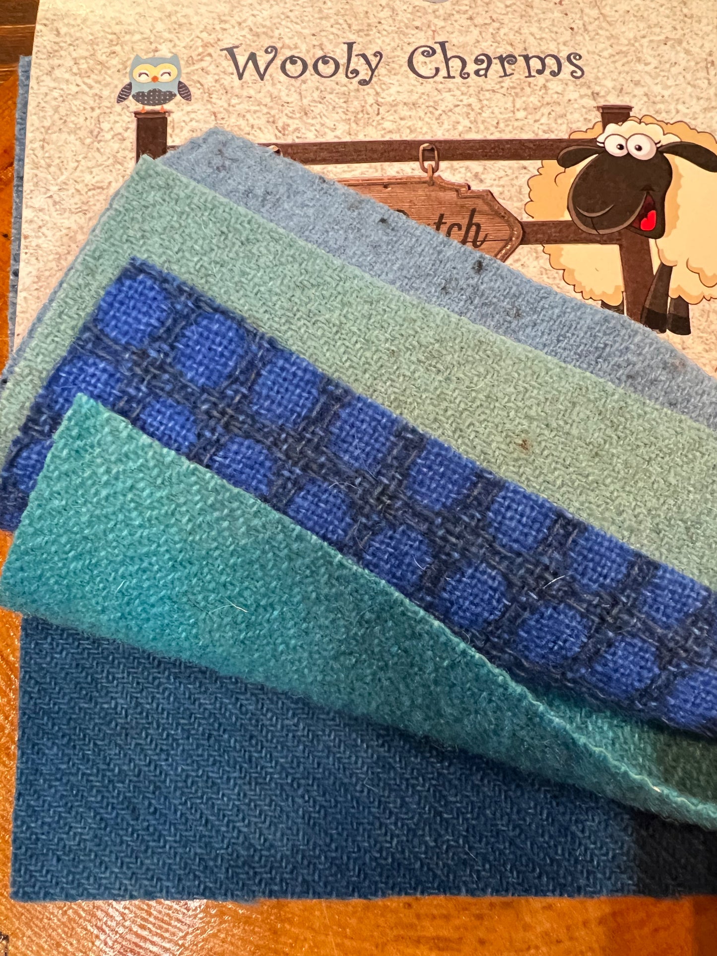 Wooly Charm Pack, BLUES