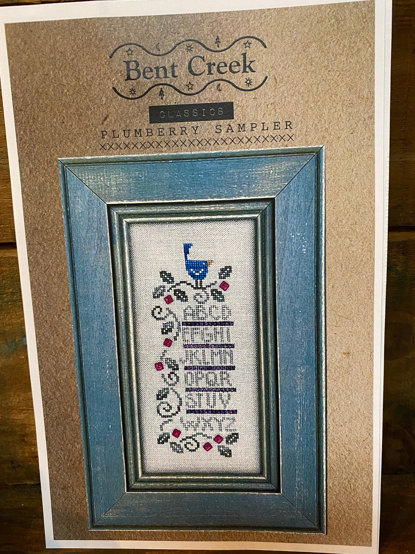 Plumberry Sampler, Cross Stitch Chart, Bent Creek