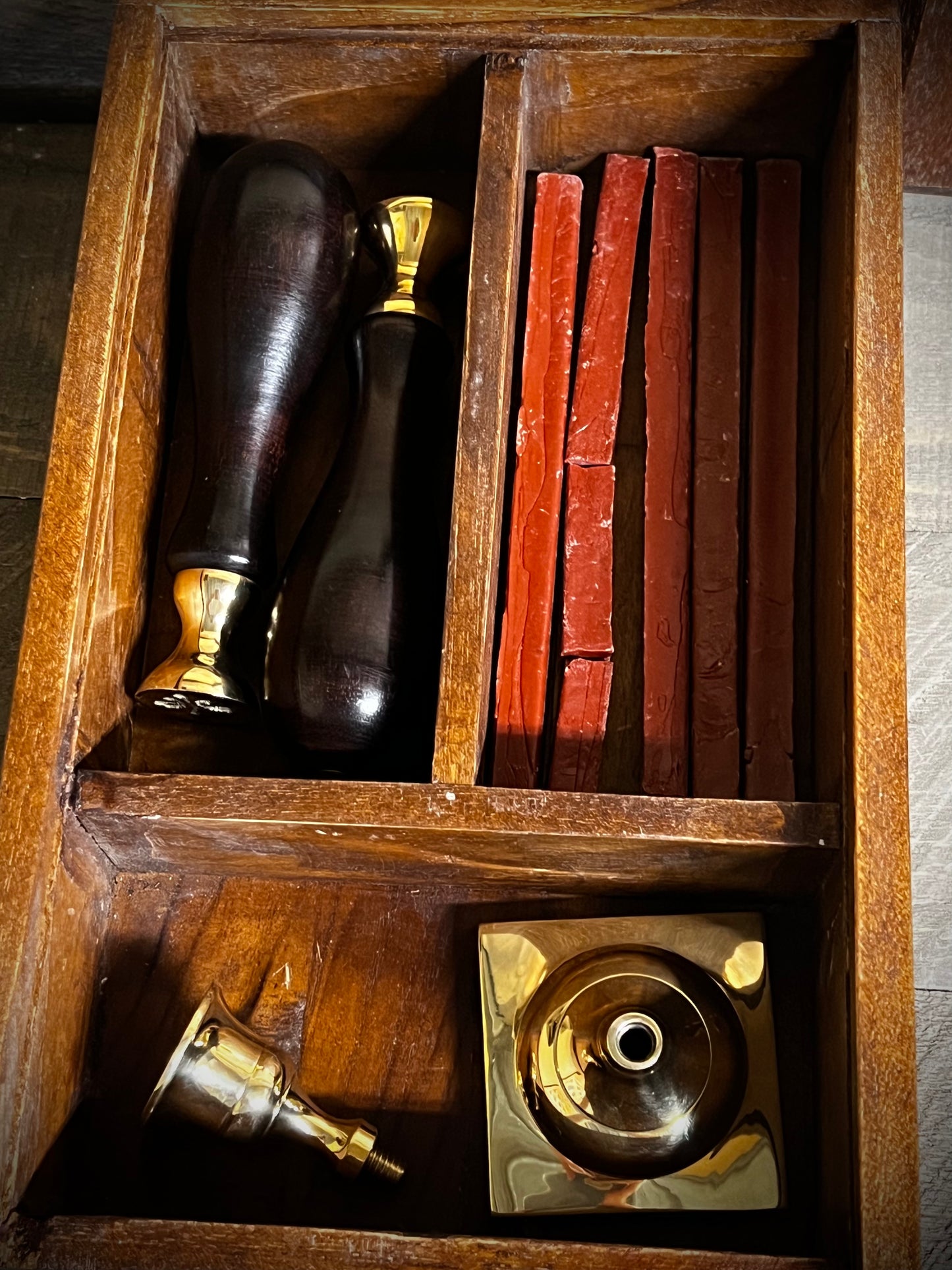 Stamp & Writing Box, 11" WAX STAMP & SEAL