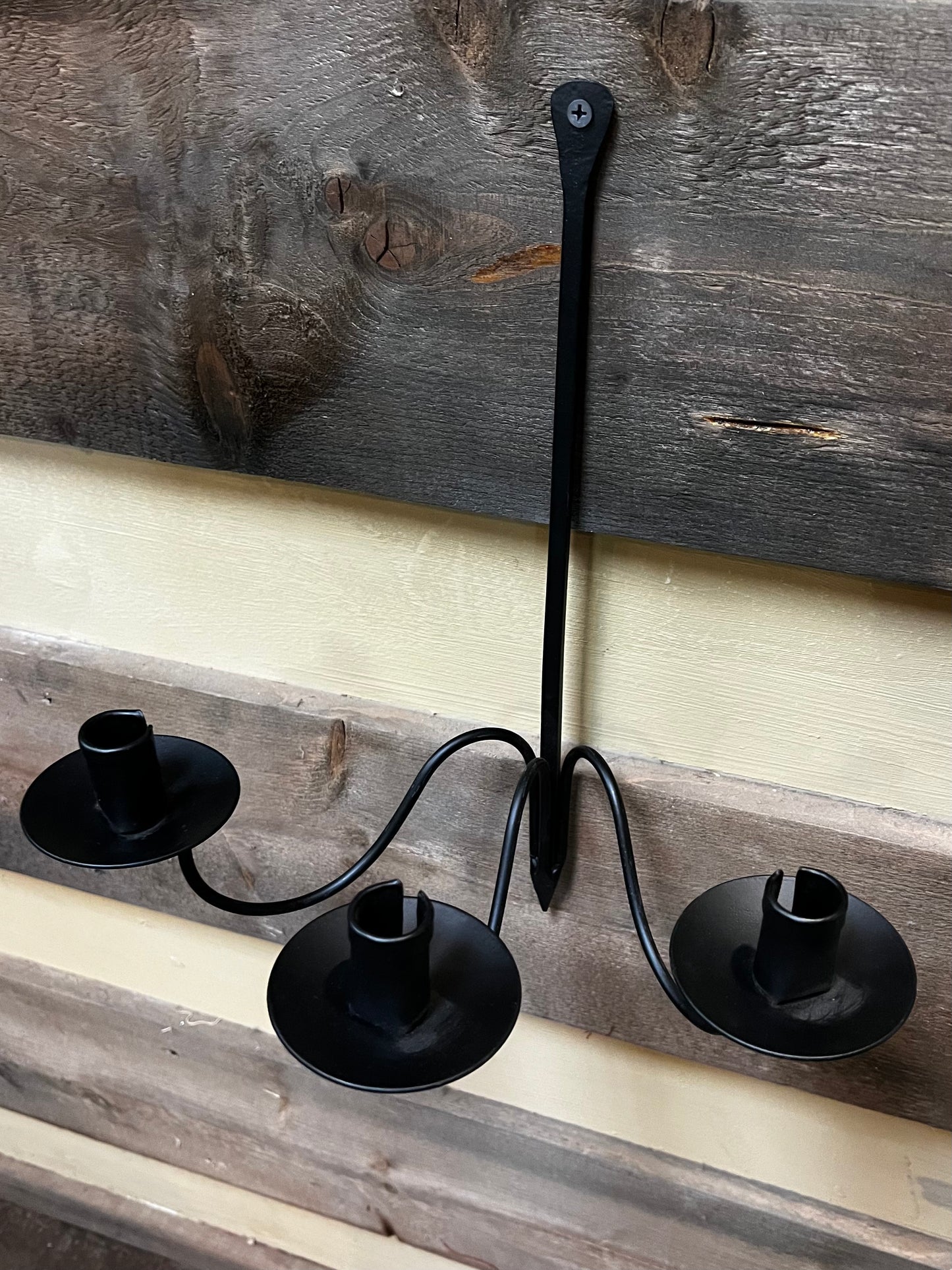 Candle Holder, 15", Hanging, WROUGHT IRON