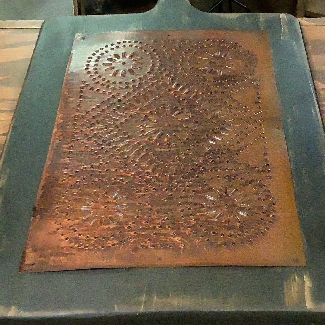 Cutting Board with Rusty Panel, NAVY