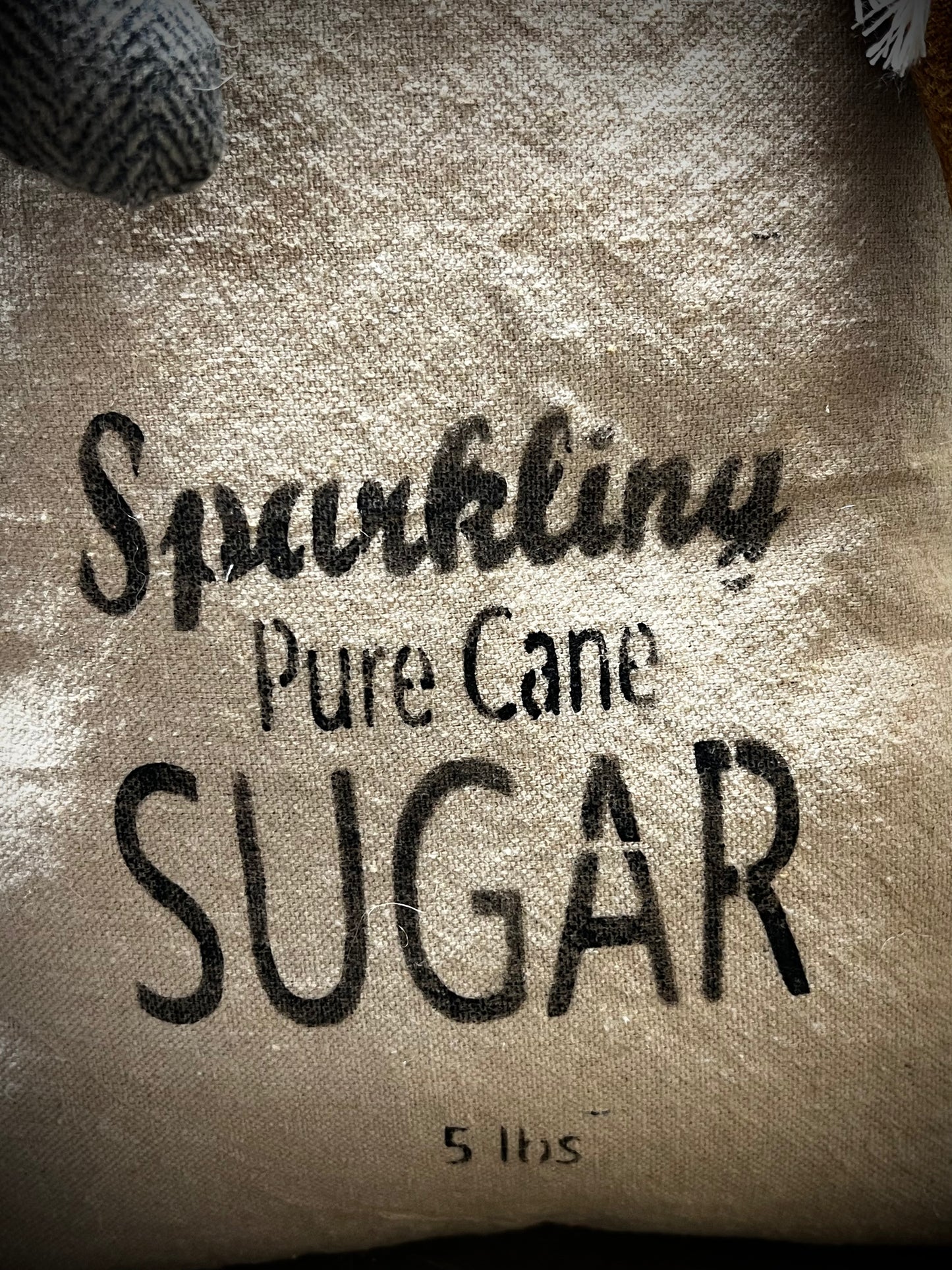 Hanging Bag, "Feed Sack Frank", SPARKLING SUGAR
