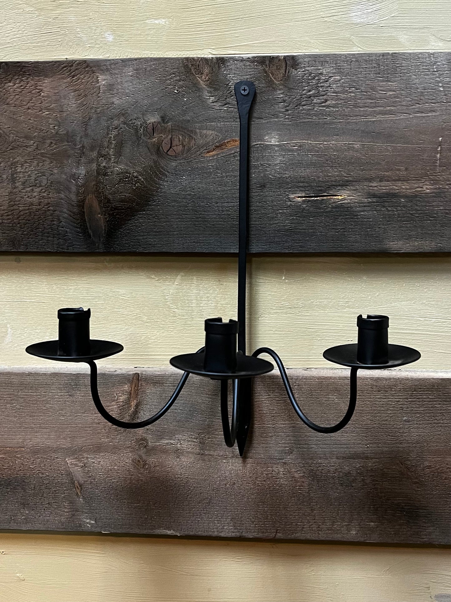 Candle Holder, 15", Hanging, WROUGHT IRON