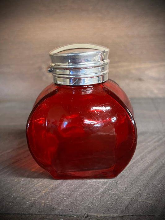 Inkwell, 3", Square Bubble, RED