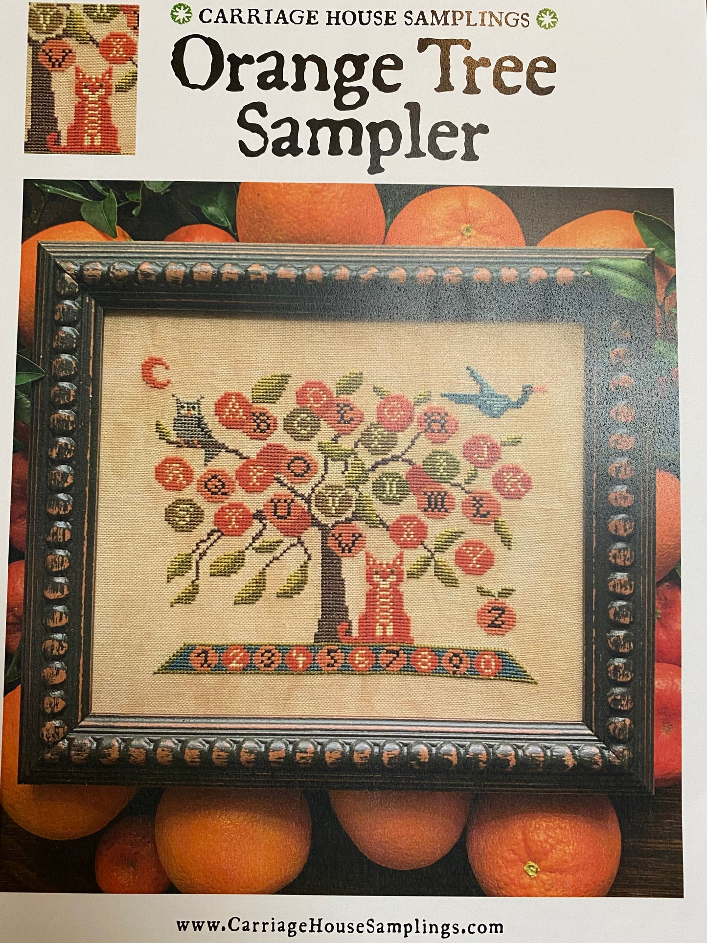 Orange Tree Sampler, Cross Stitch Pattern