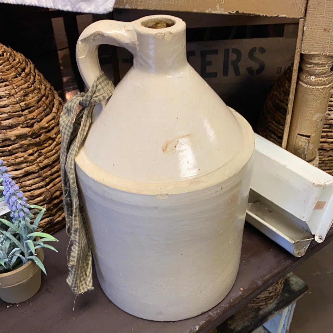Whiskey Jug, White, not perfect