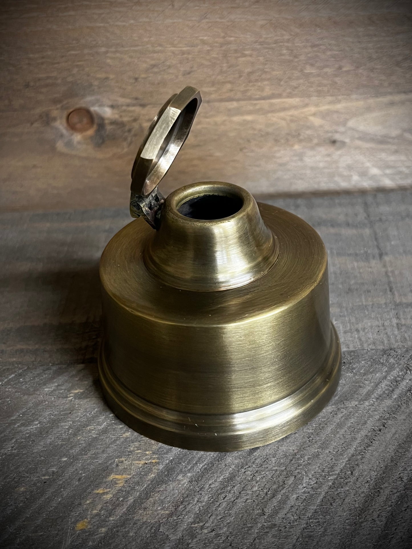 Inkwell, 3.25", ANTIQUE BRASS