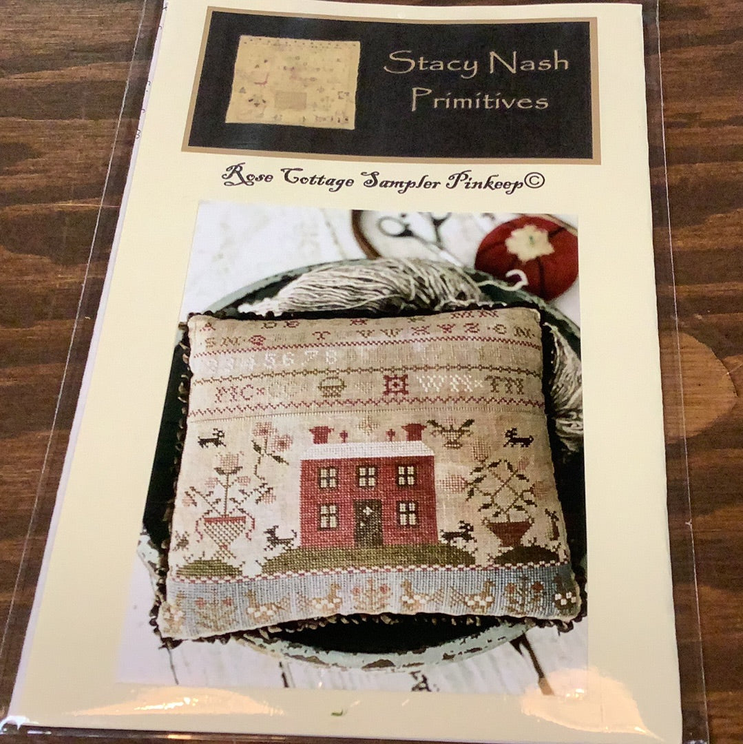 Rose Cottage Sampler Pinkeep, Stacy Nash Primitives