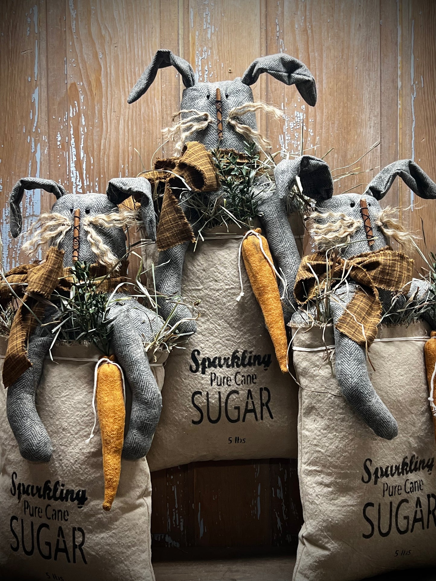 Hanging Bag, "Feed Sack Frank", SPARKLING SUGAR