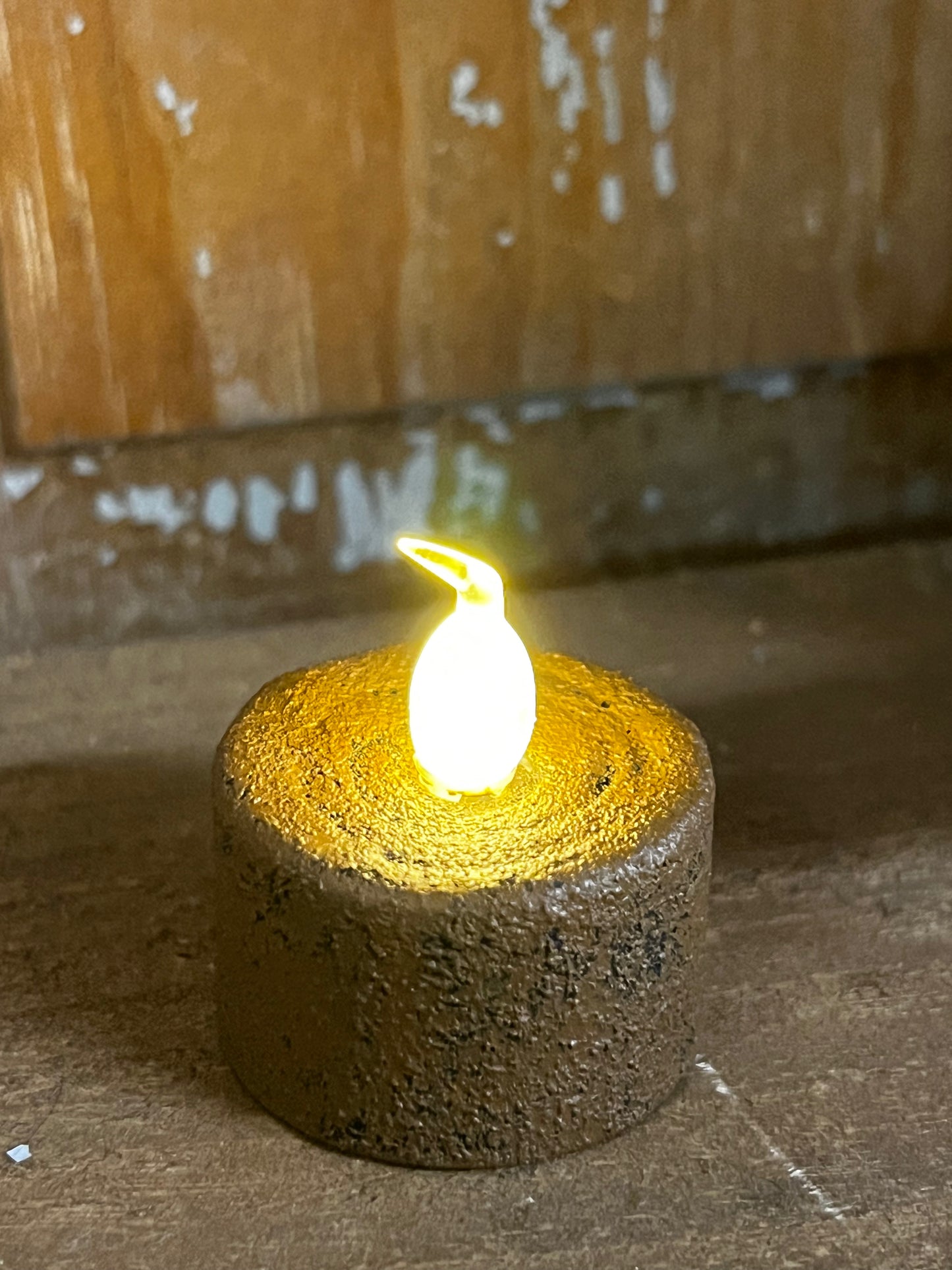 Votive Tea Light, TIMER, CINNAMON COATED