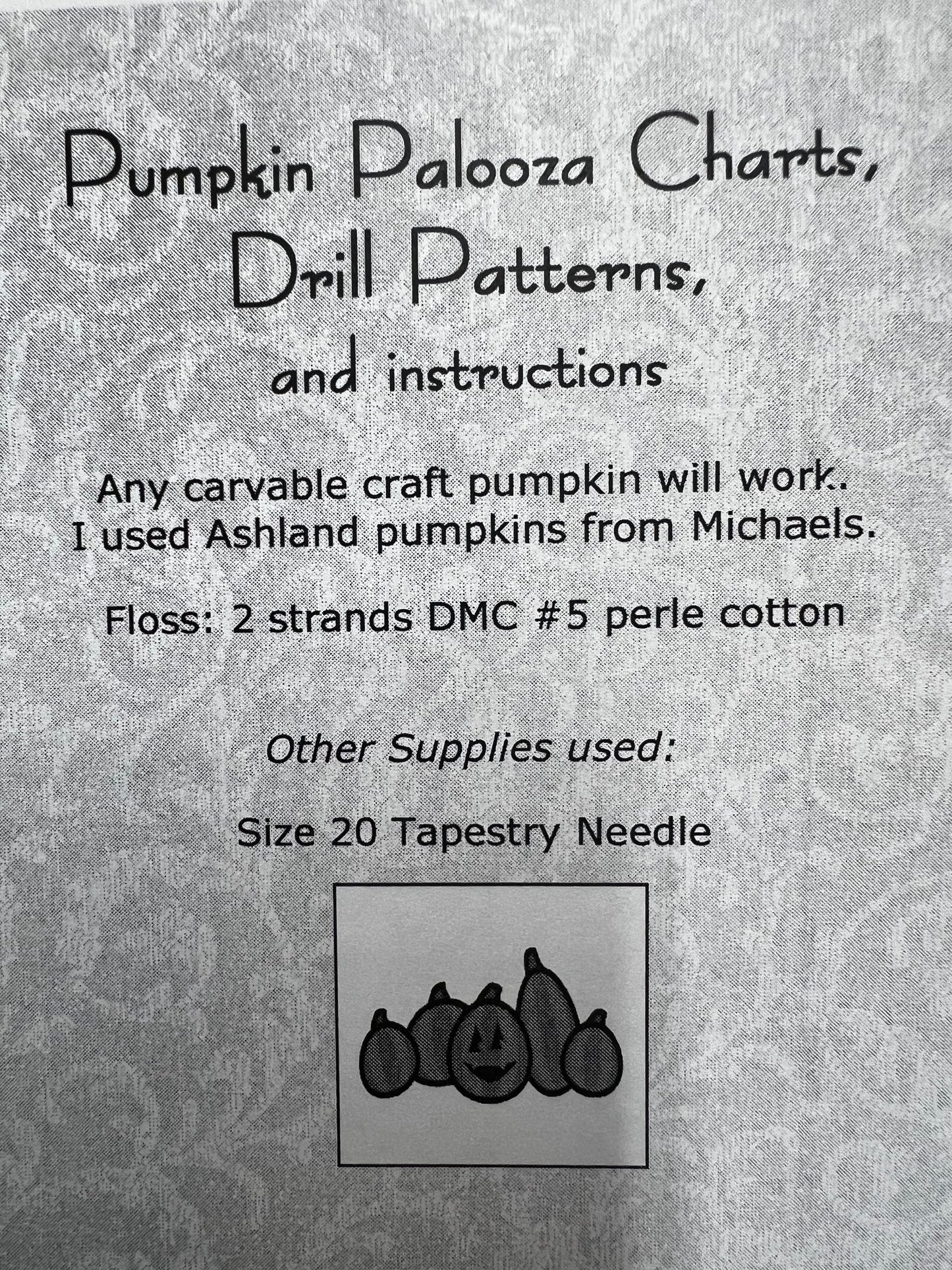 FALL, Pumpkin Palooza, Cross Stitch Chart