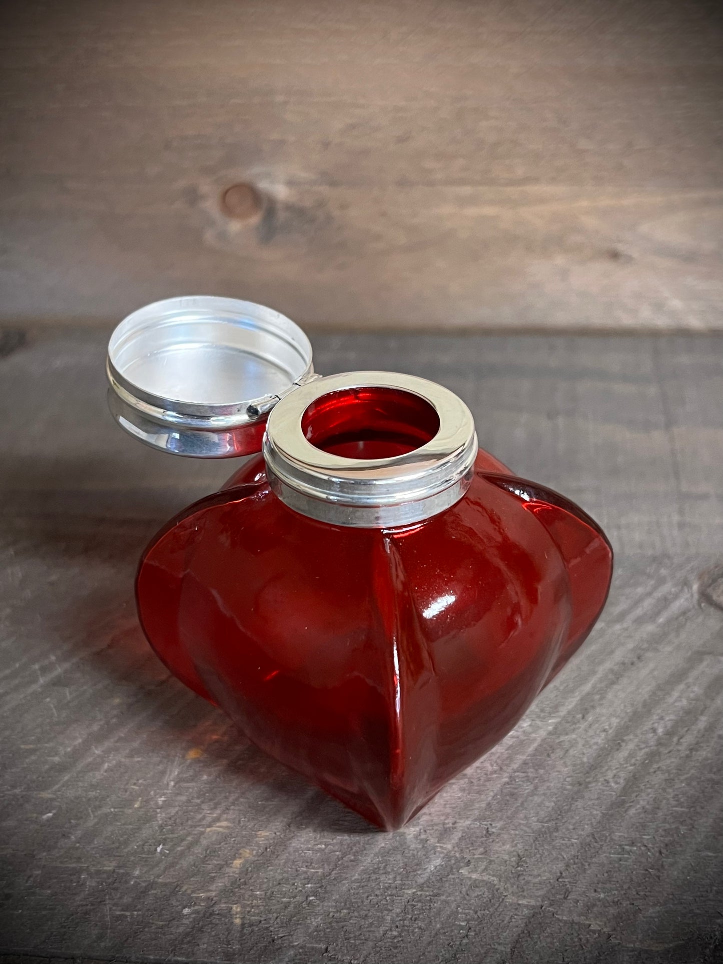 Inkwell, 3", Square Bubble, RED