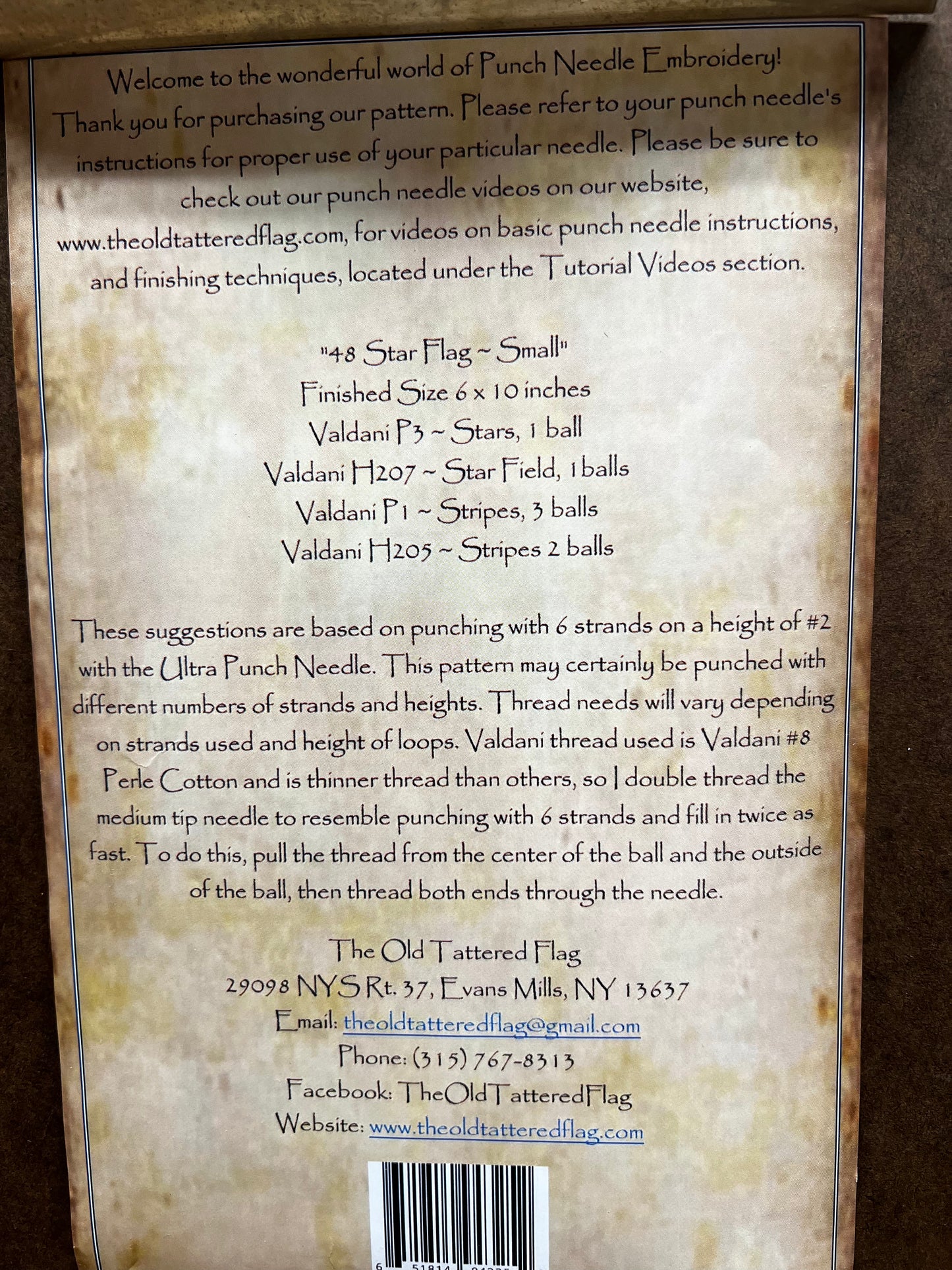 Pattern, 48 STAR FLAG SMALL