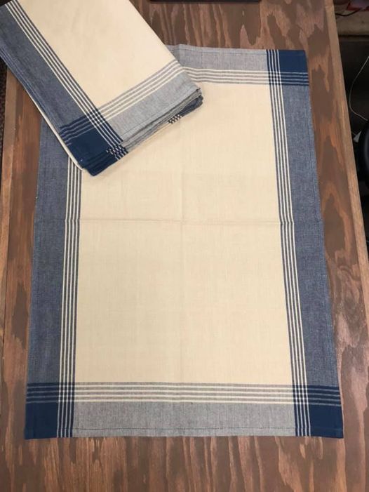 Tea Towel, McLeod Stripe, NAVY/TEA DYE