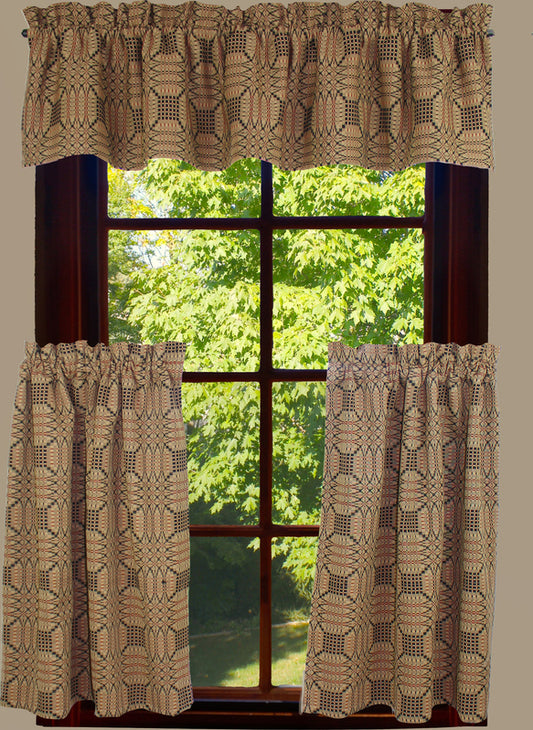 Valance, Lined, TRENTON JACQUARD
