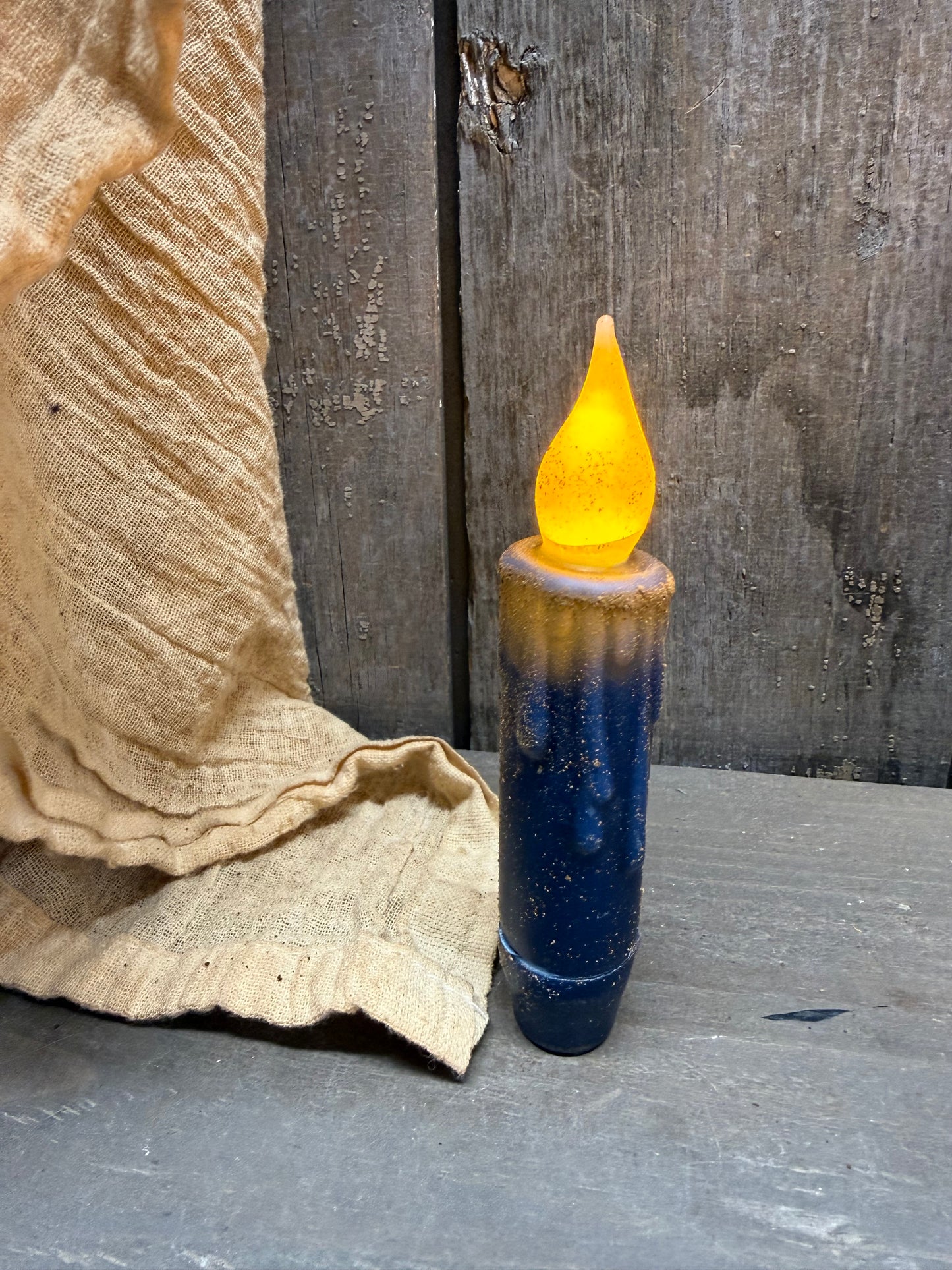 Taper Candle, Wax Dipped, TIMER, PATRIOTIC