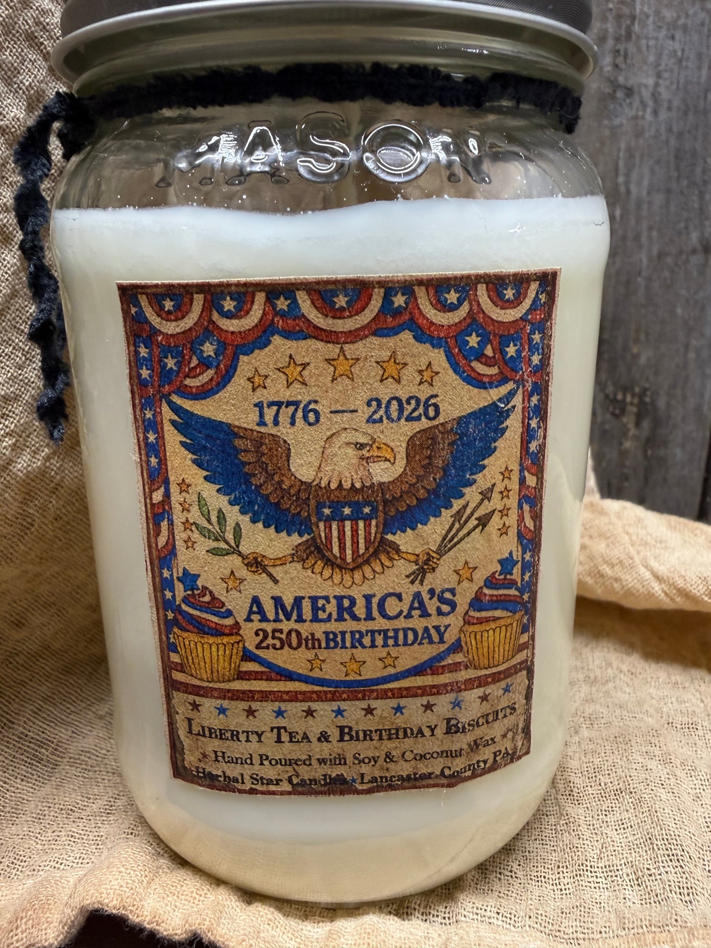 Soy/Coconut Wax Candle, AMERICA