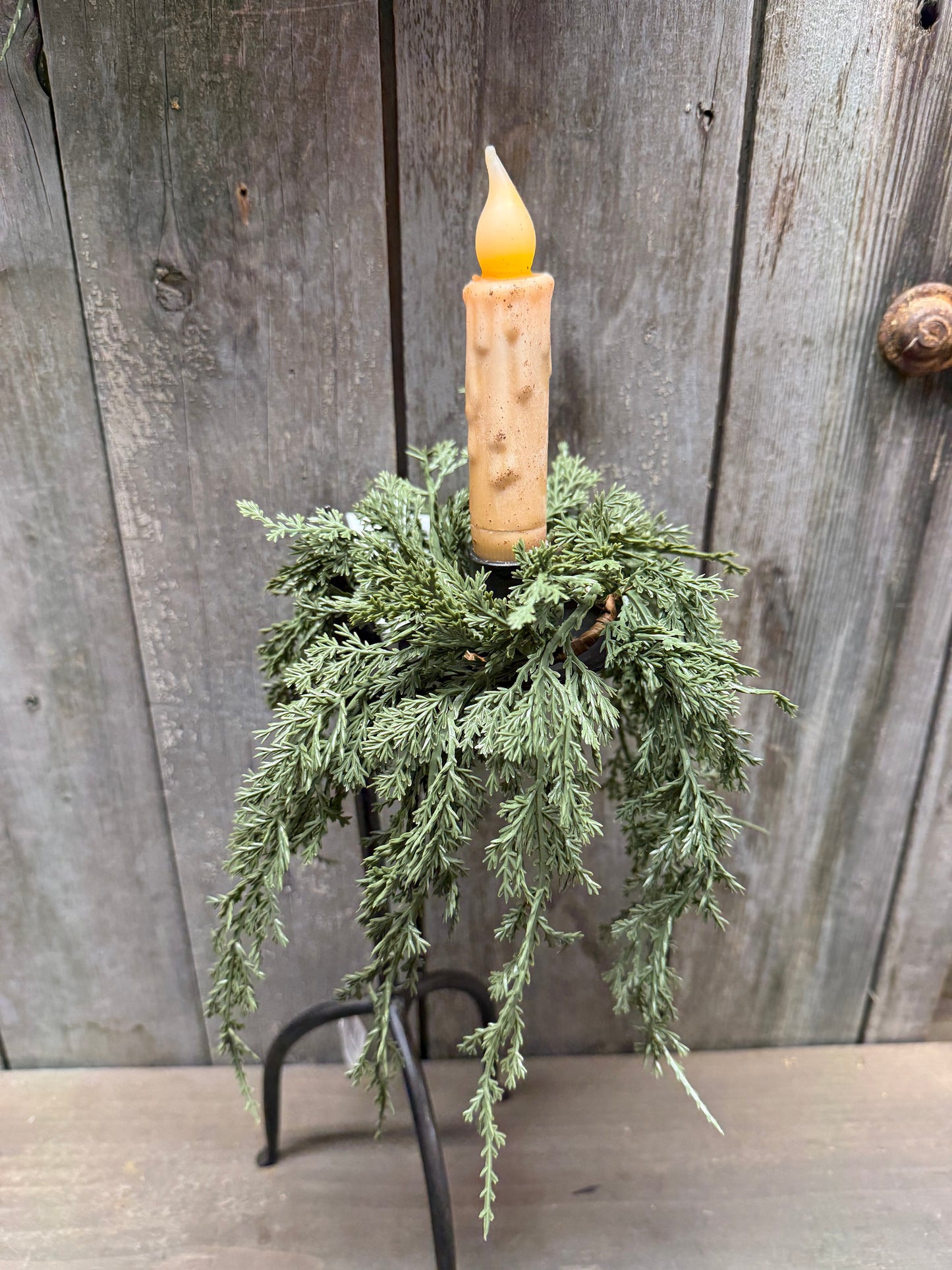Mini Candle Ring, 1.5", DARK GREEN JUNIPER
