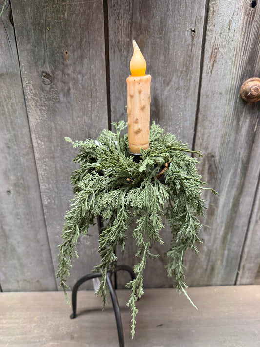 Mini Candle Ring, 1.5", DARK GREEN JUNIPER