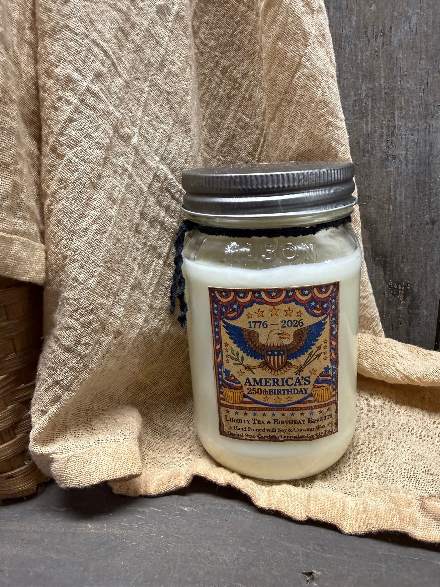 Soy/Coconut Wax Candle, AMERICA