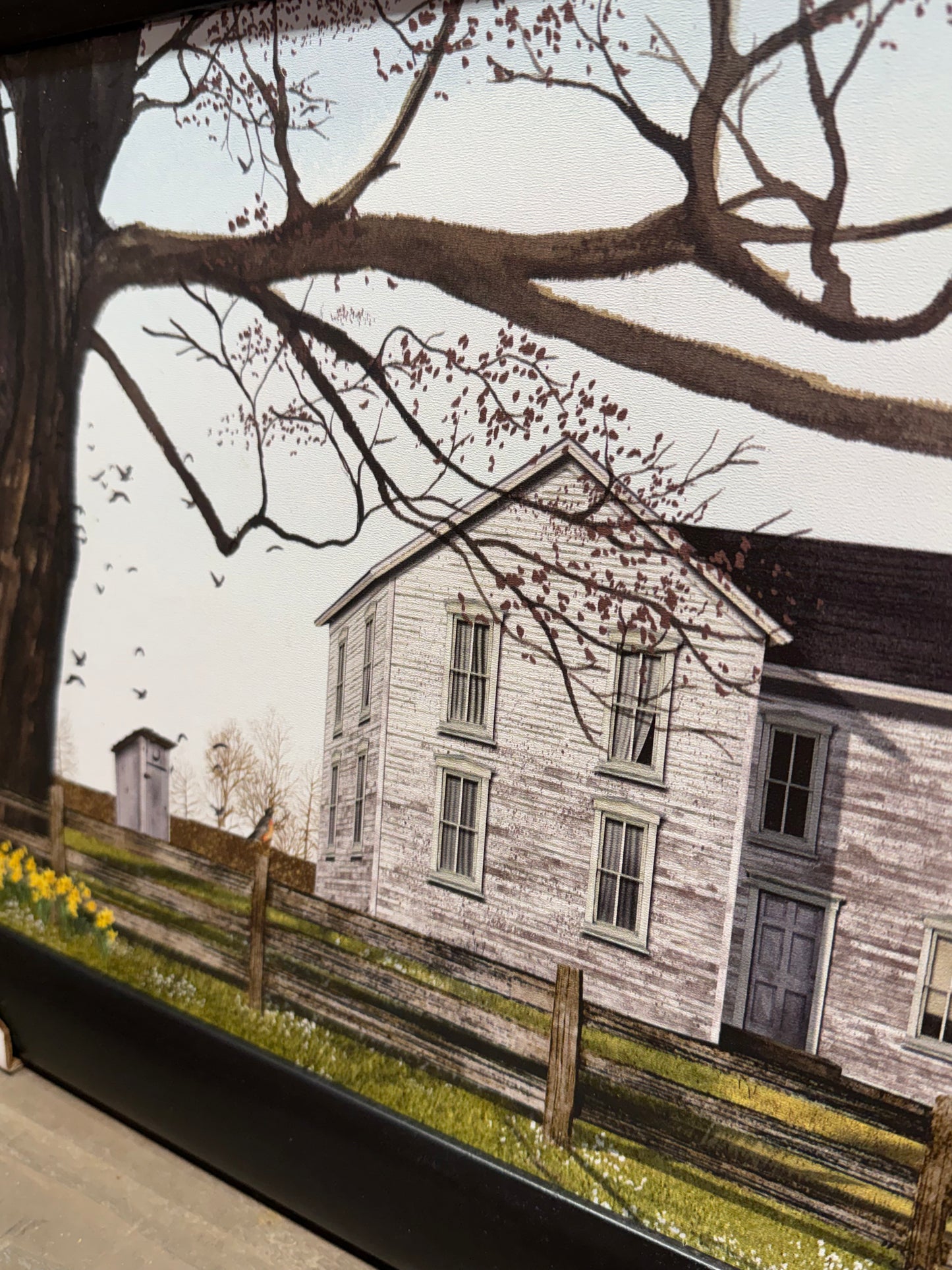 Framed Art, 12x16, SPRING MORNING HOUSE