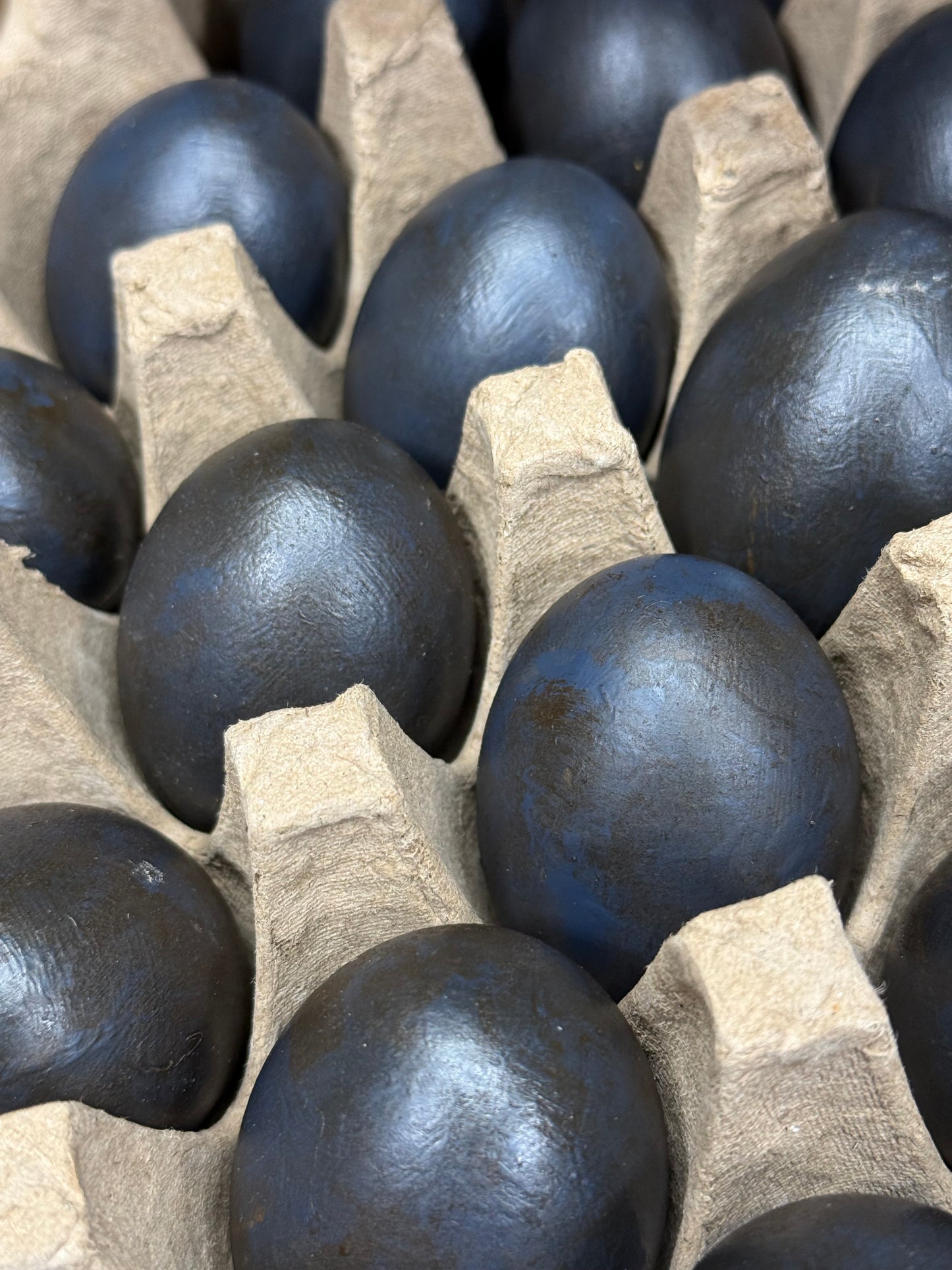 Wooden Eggs, Set/6, DULL & DRAB