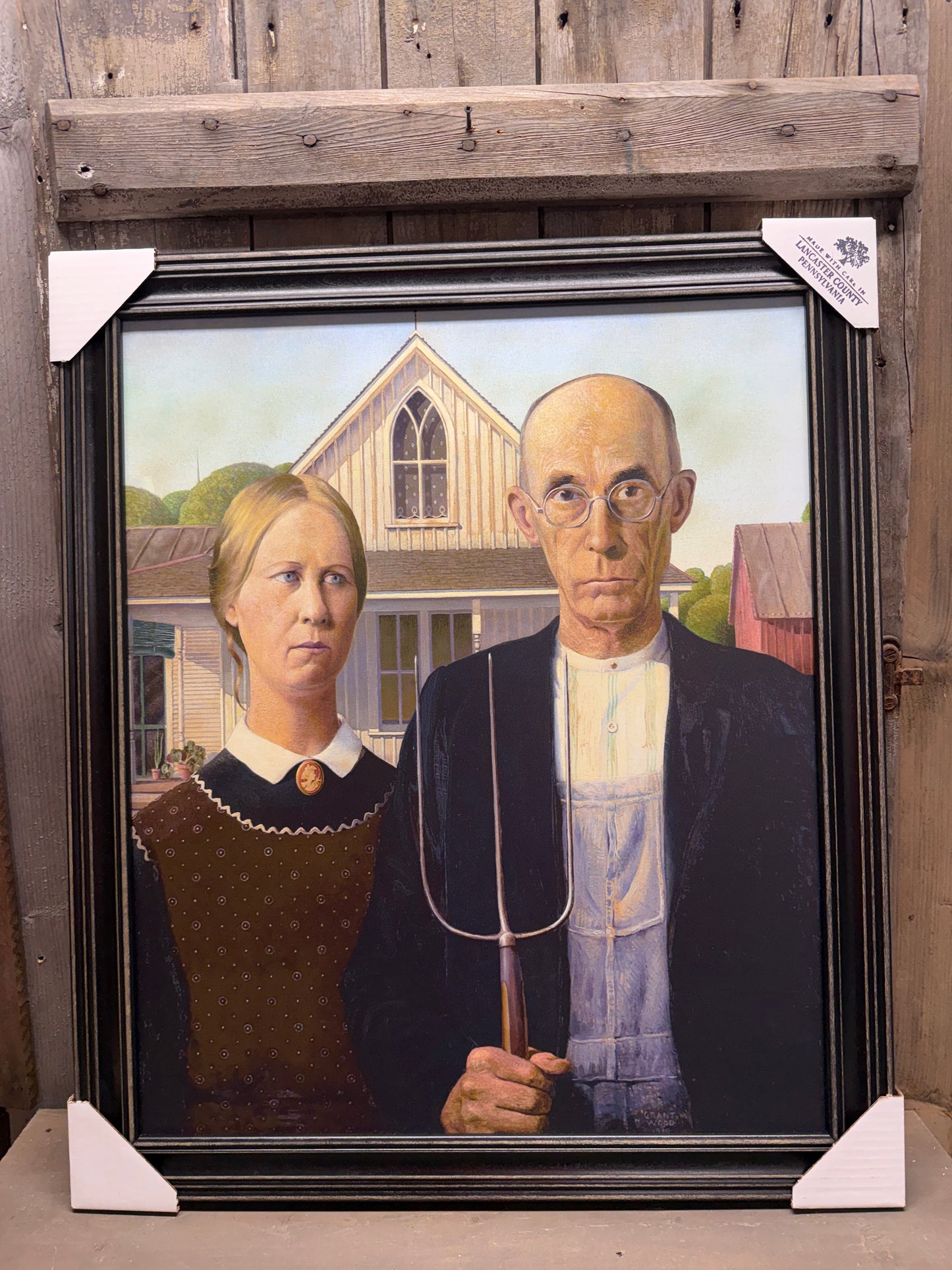 Framed Art, 20X24, AMERICAN GOTHIC 1930