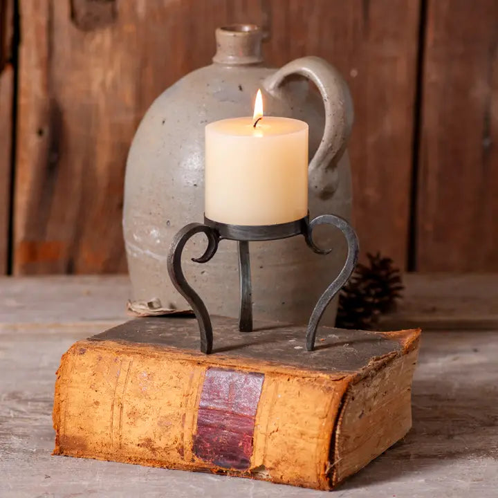 Candle Holder, RAISED PILLAR