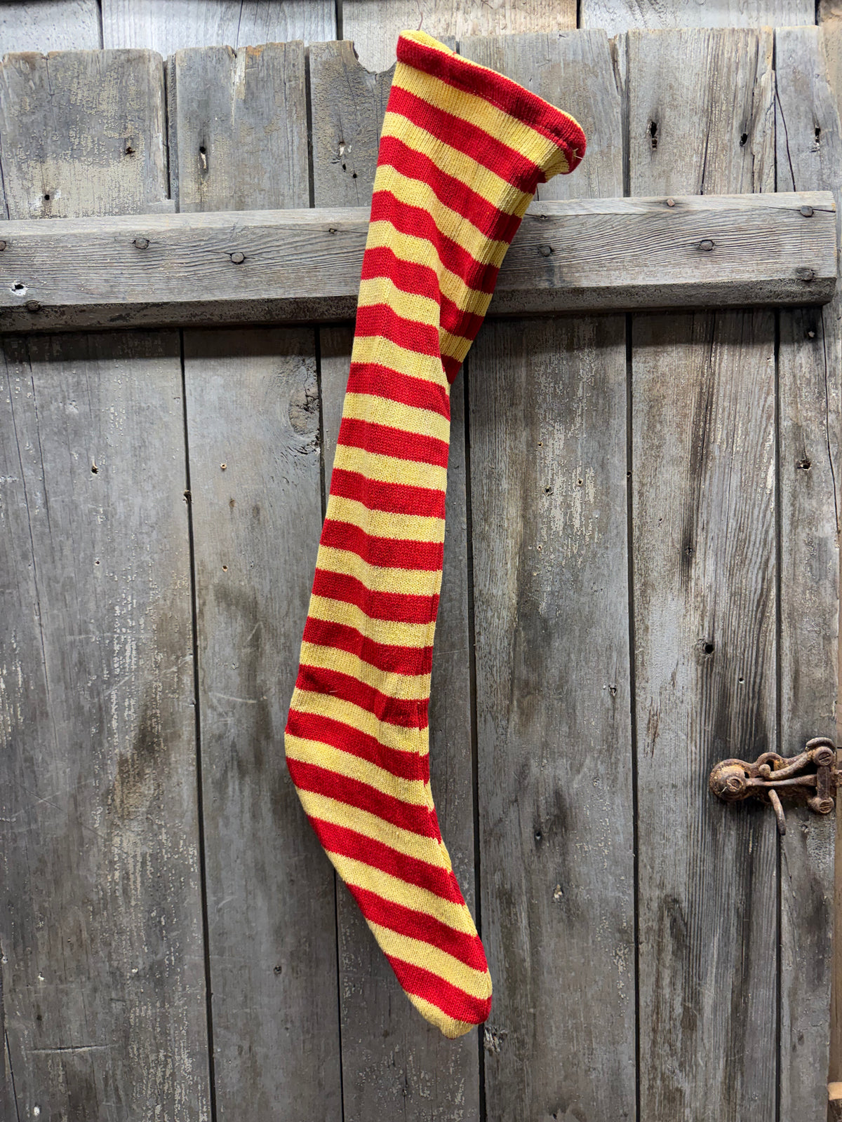 Stocking, 24", RED/CREAM