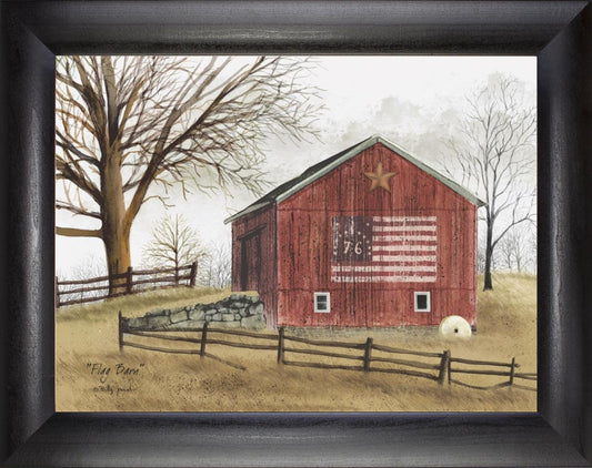 Framed Art, FLAG BARN