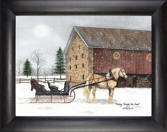 Framed Art, DASHING THROUGH THE SNOW