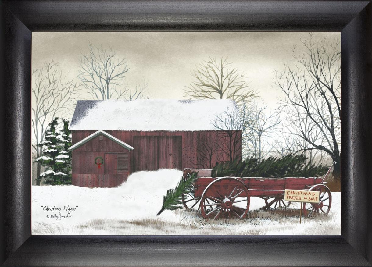 Framed Art, CHRISTMAS WAGON