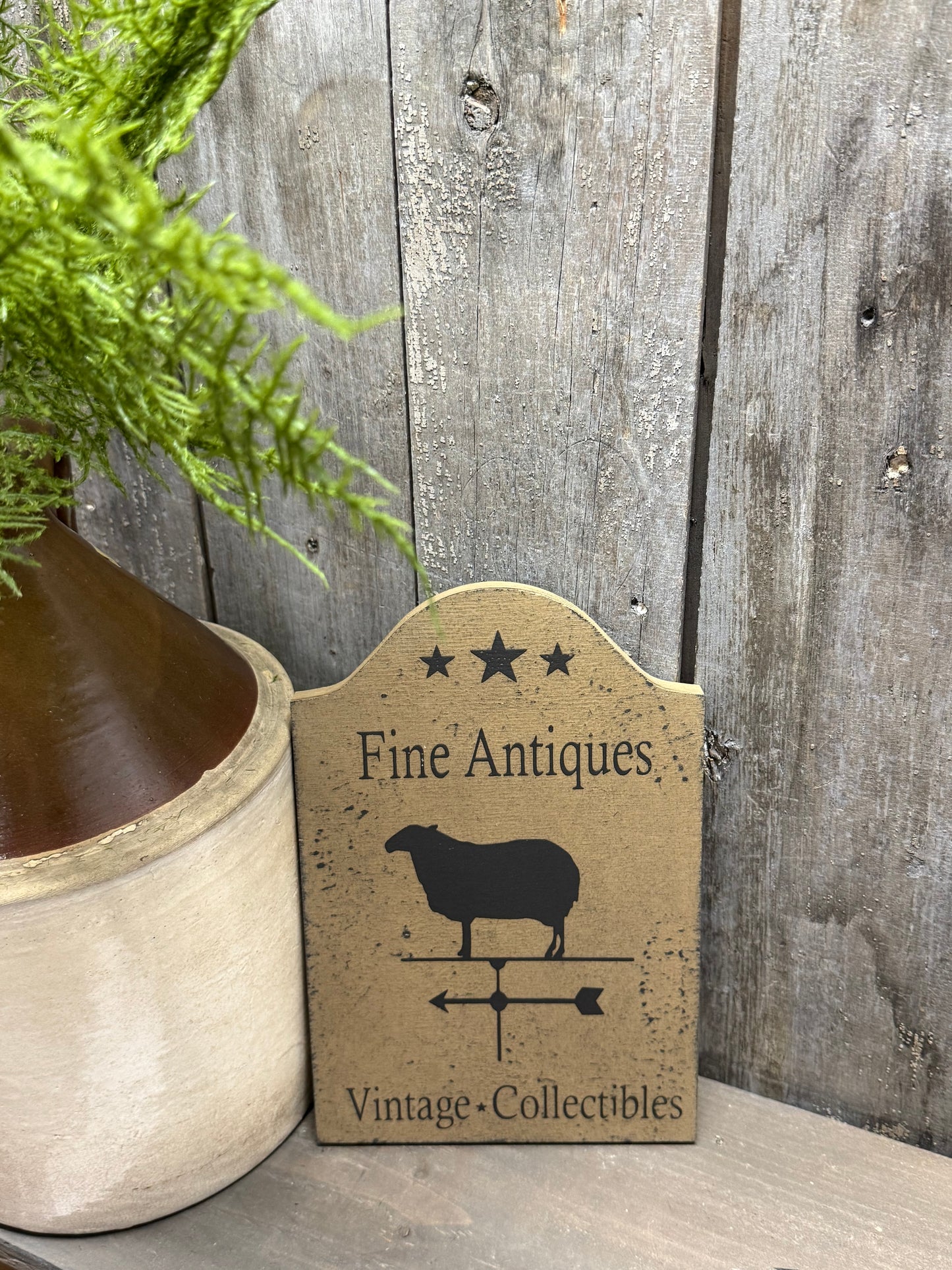 Shelf Sitter, 9"x 6", FINE ANTIQUES