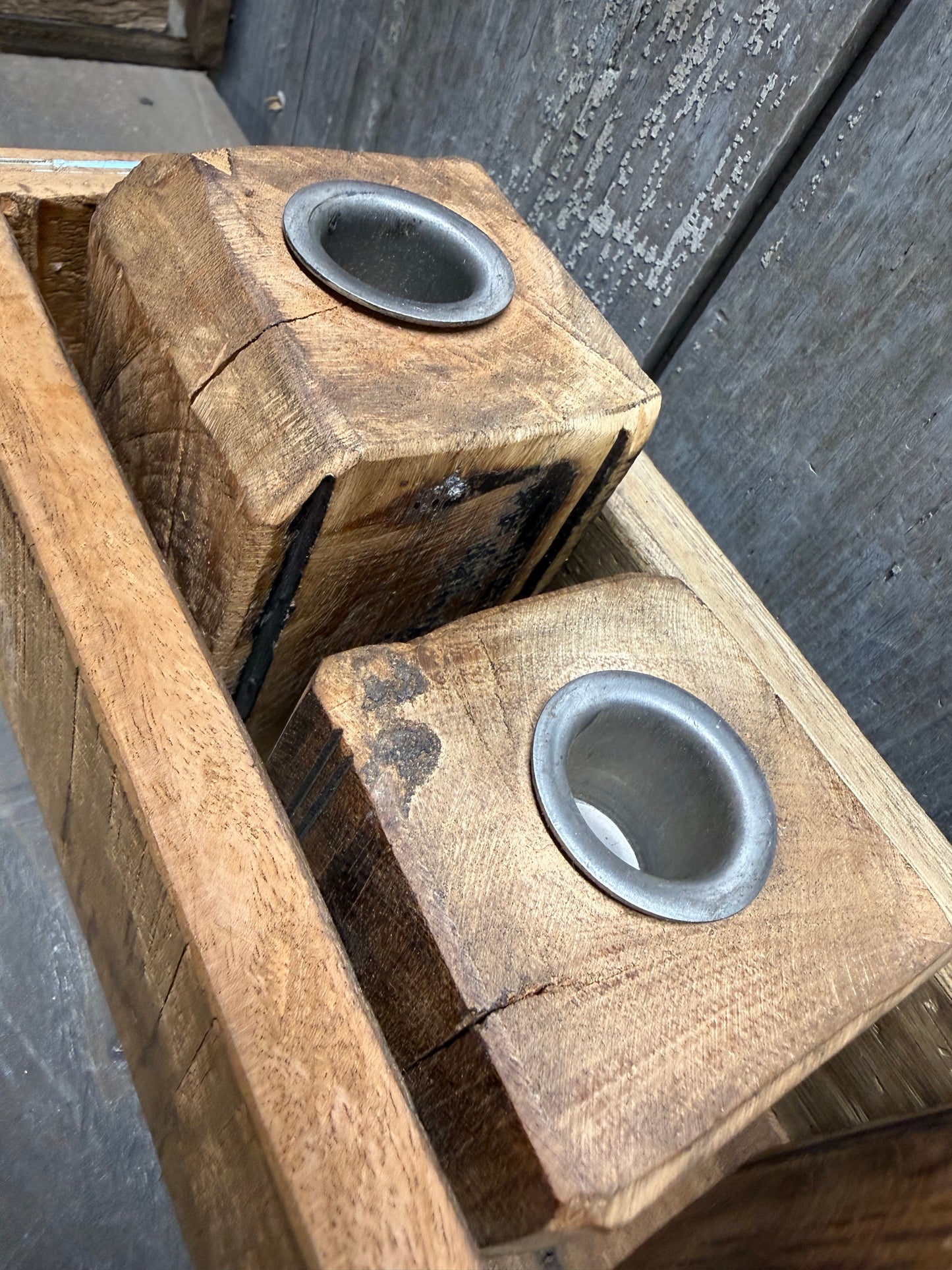 Candle Holder, 15"x 4.25", WOODEN TRAY