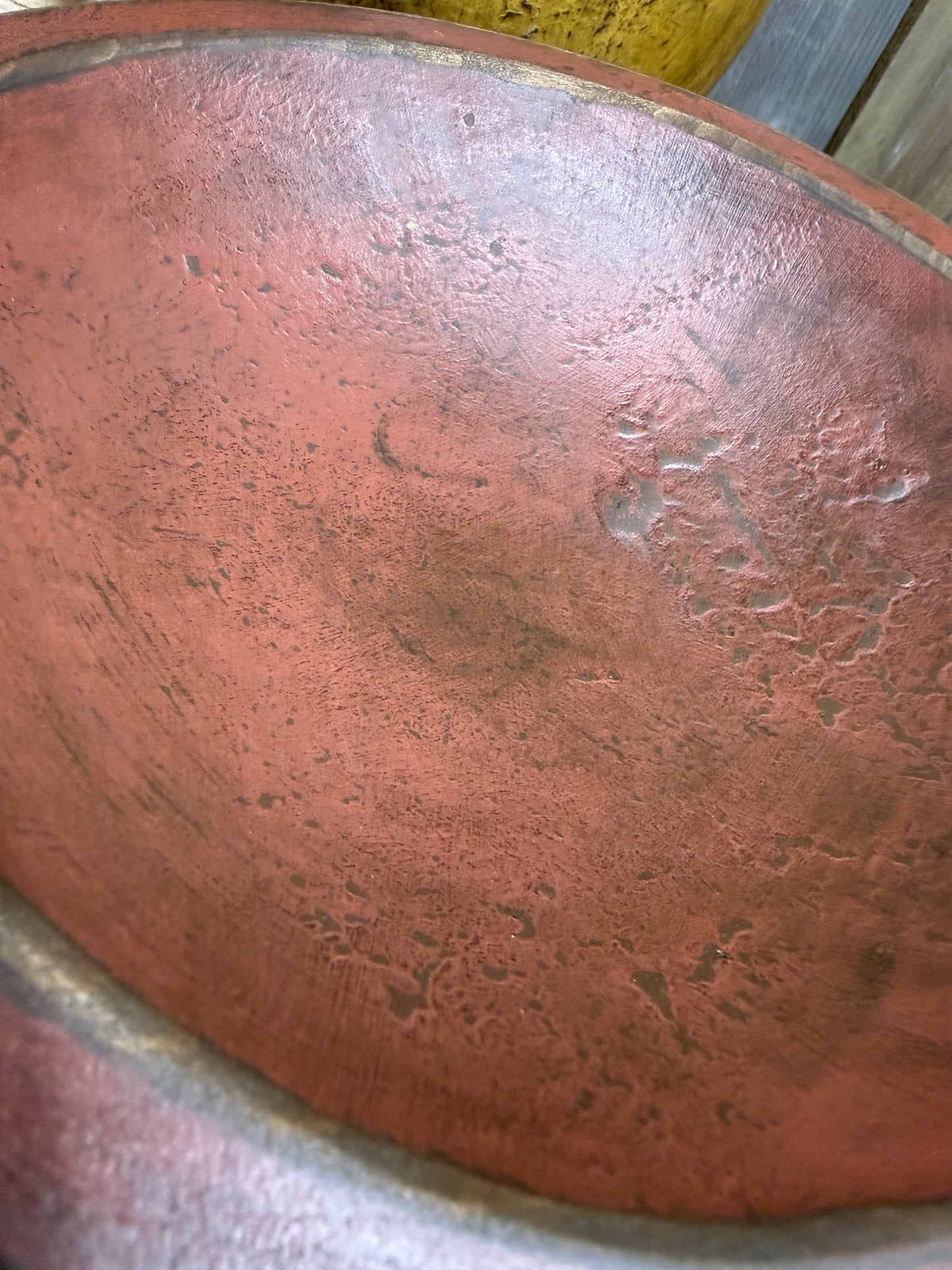 Wooden Bowl, 9" OOA, TEXTURED PAINT