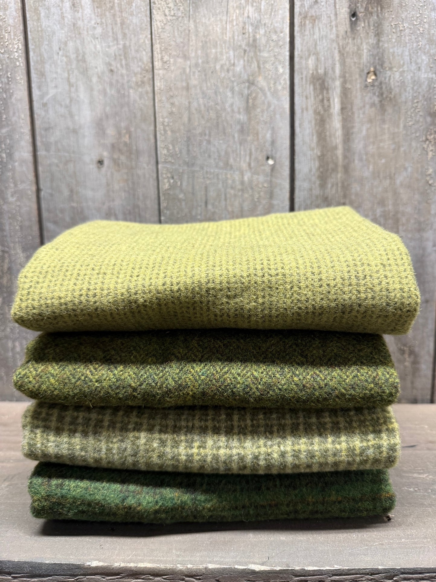 Wool Bundle, Unwashed, GREEN WITH ENVY