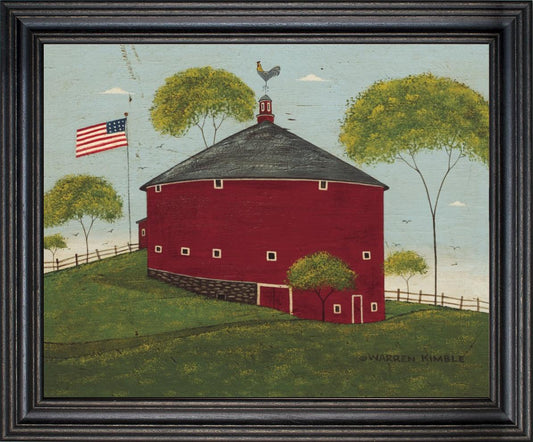 Framed Art, 16x20, ROUND BARN