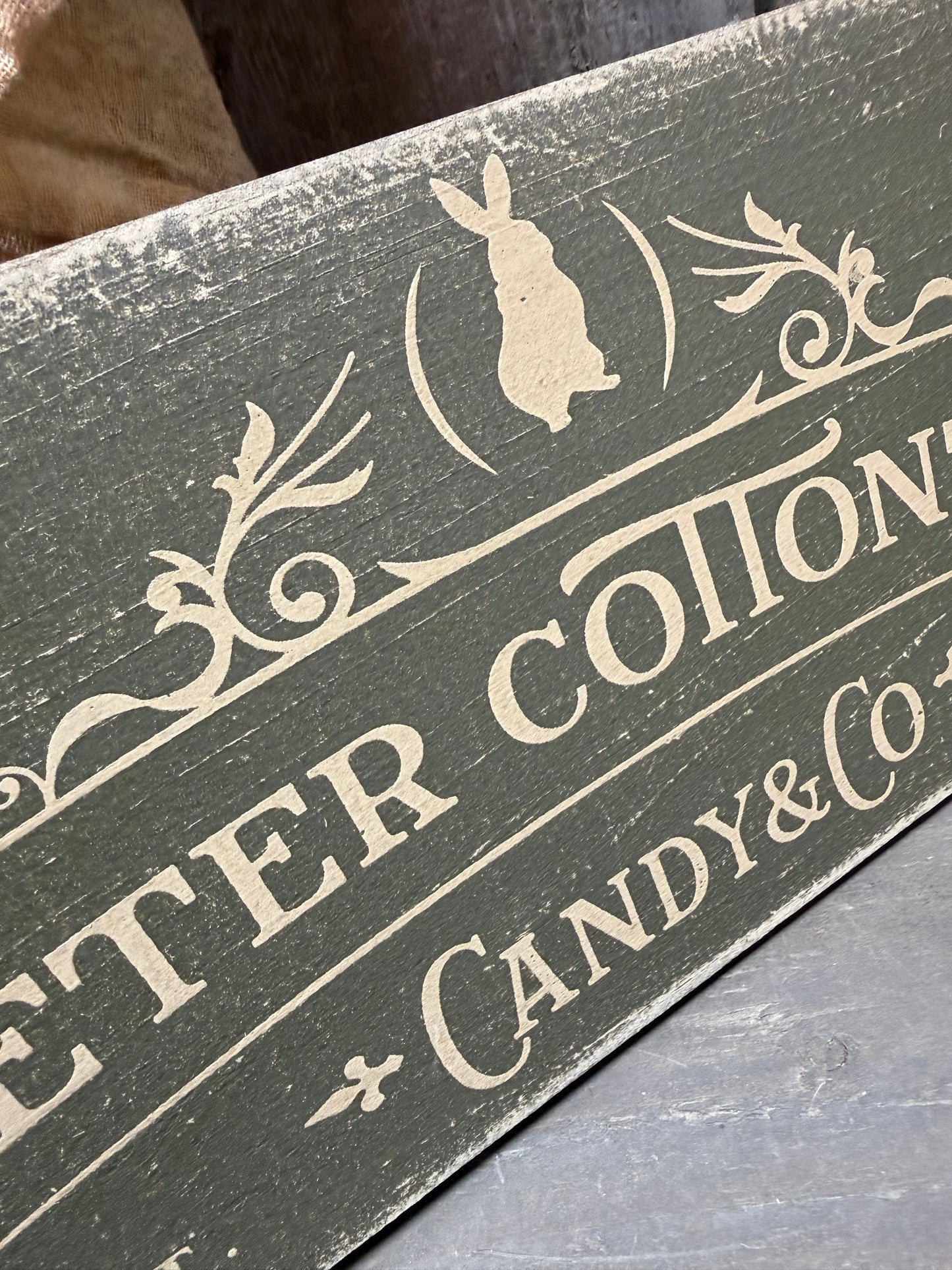 Hanging Sign, PETER COTTONTAIL CANDY