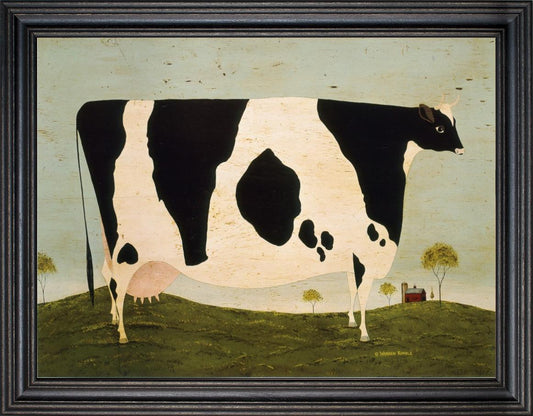 Framed Art, 12X16, VERMONT COW