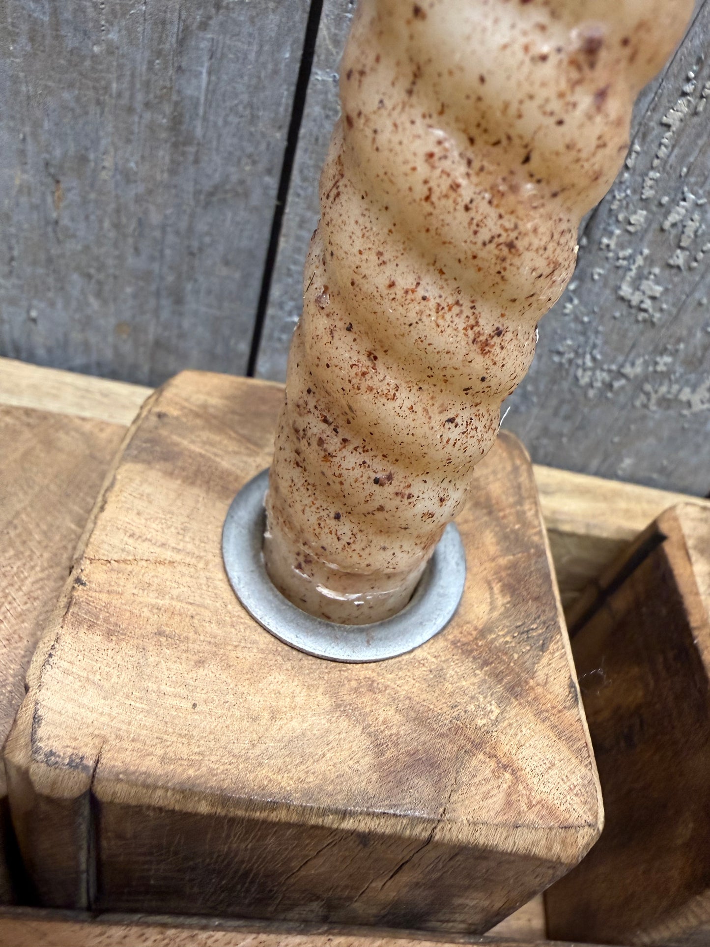 Candle Holder, 15"x 4.25", WOODEN TRAY