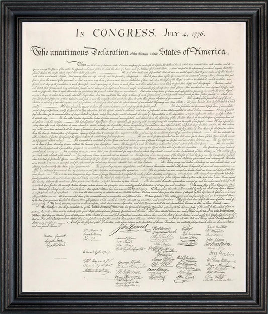 Framed Art, 20x24, DECLARATION ON INDEPENDENCE