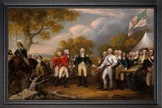 Framed Art, 18x24, THE SURRENDER OF GENERAL BURGOYNE AT SARATOGA