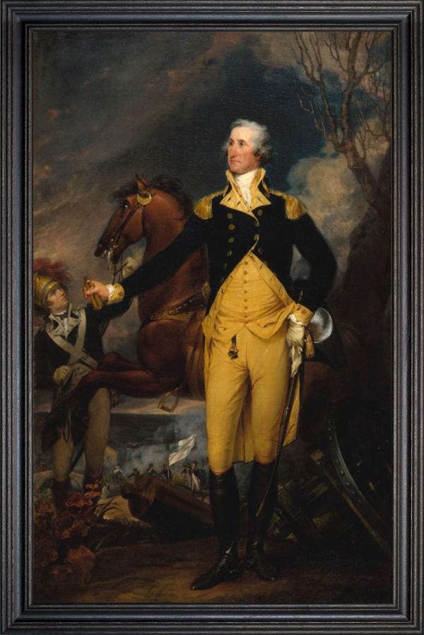 Framed Art, GEORGE WASHINGTON BEFORE THE BATTLE OF TRENTON