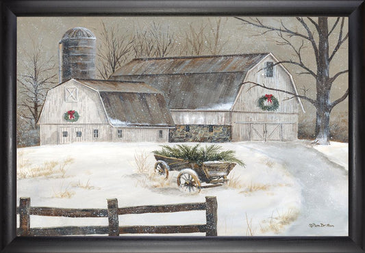 Framed Art, WAGON ON THE FARM