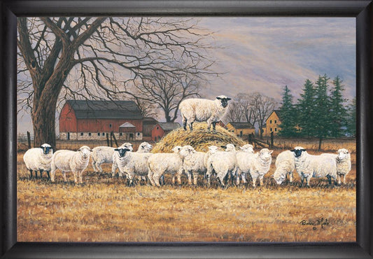 Framed Art, 18x24, THE WOOL GATHERING